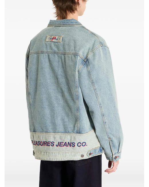 Pleasures Blue Park Insulated Denim Jacket for men