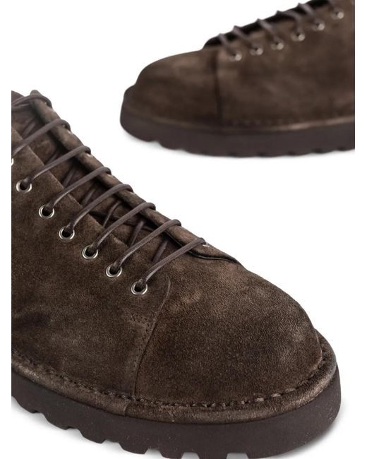 Marsèll Brown Pallottola Suede Derby Shoes