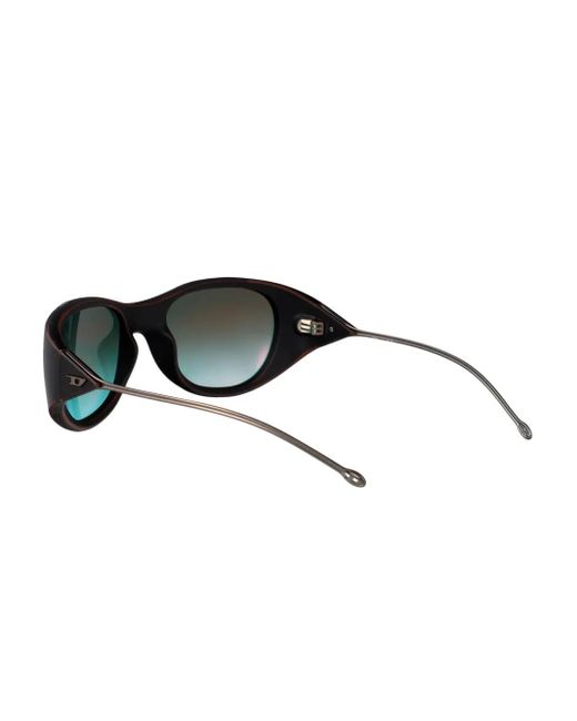 DIESEL Pink Tinted Oval Sunglasses for men