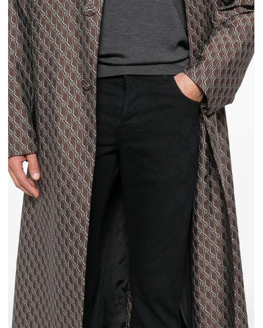 Gucci Black Gg Jacquard Jeans for men