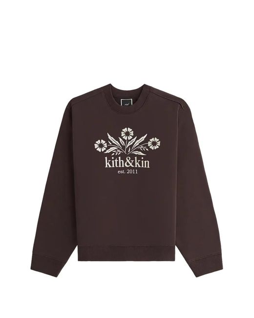 Kith Brown Kin Bellflower Crewneck Sweatshirt