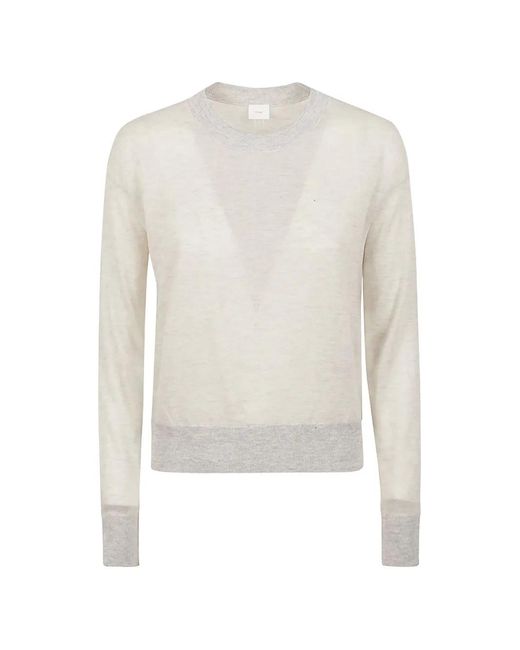 C.T.Plage White Crew-Neck Sweater