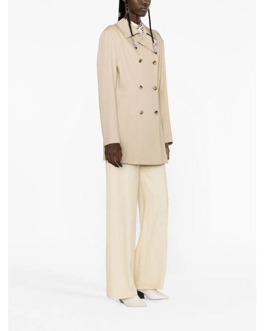 Totême Natural Double-Breasted Cotton Jacket