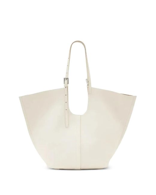 AllSaints Ara バックル ハンドバッグ White