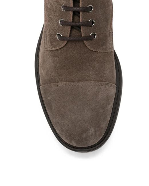 Doucal's Brown Janus Lace-Up Ankle Boots for men