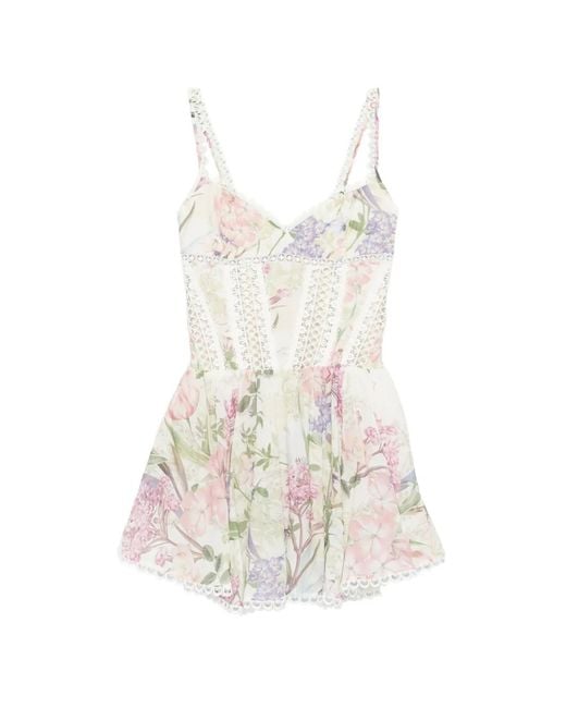 Charo Ruiz White Gardenia Dress
