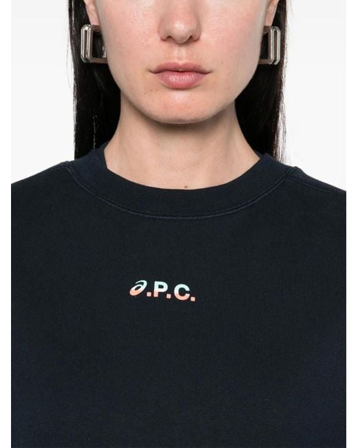 A.P.C. Blue X Asics Stone Sweatshirt