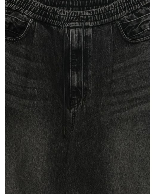 Juun.J Black Jean À Taille Élastiquée for men