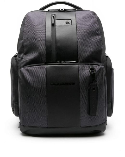 Piquadro Colour-block backpack in Black für Herren
