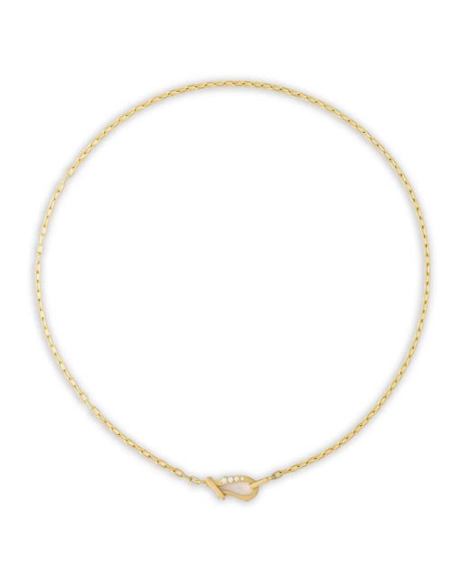 Jade Trau White 18Kt Lola Gelbgoldhalskette Mit Diamant