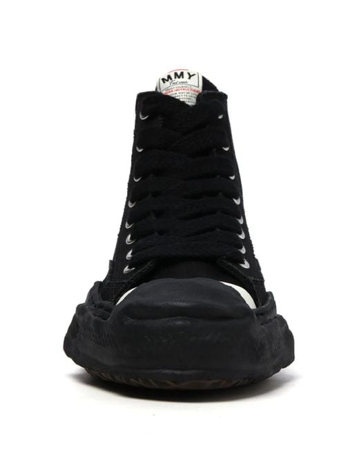 Maison Mihara Yasuhiro Black Hank Og Sole Canvas Sneakers for men