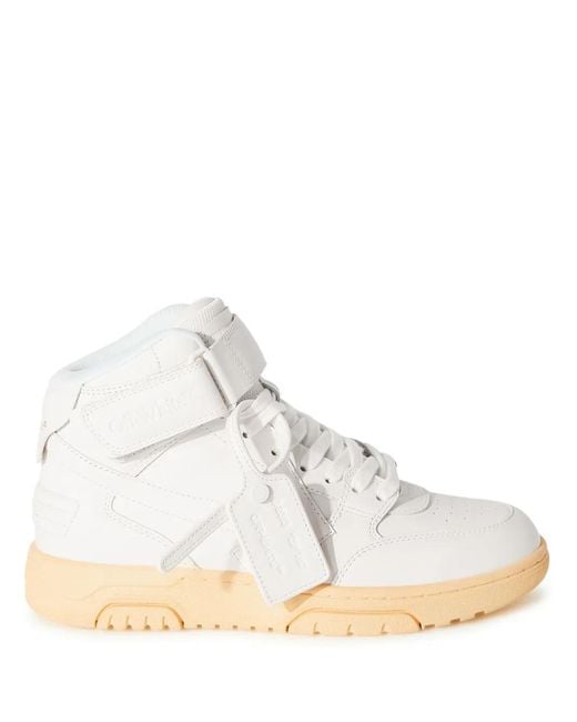 Off-White c/o Virgil Abloh White Out Of Office Mid-Top Sneakers