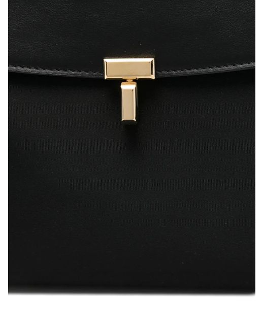 Totême Black T-Lock Satchel Bag