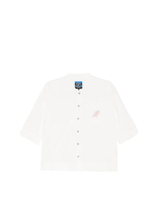 SPORT b. by agnès b. White Pocket Outdoor Shirt