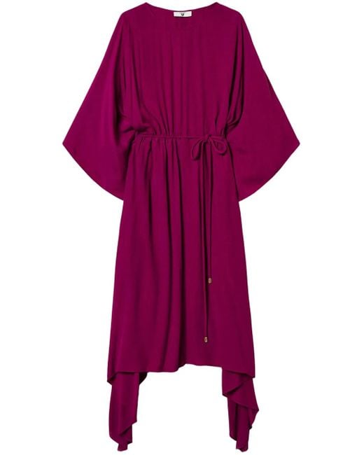 Twinset Purple Jersey Midi Dress