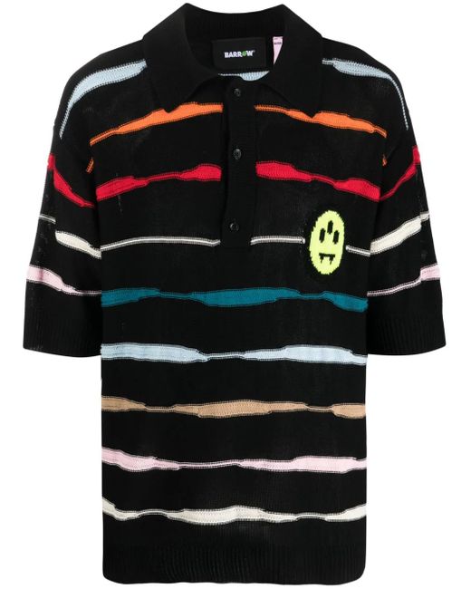 Barrow Black Knitted Polo Shirt