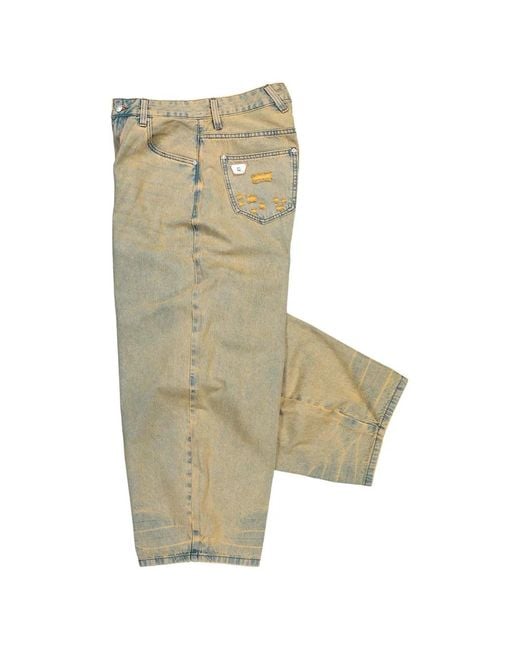 M I S B H V White Button-Fastening Jeans