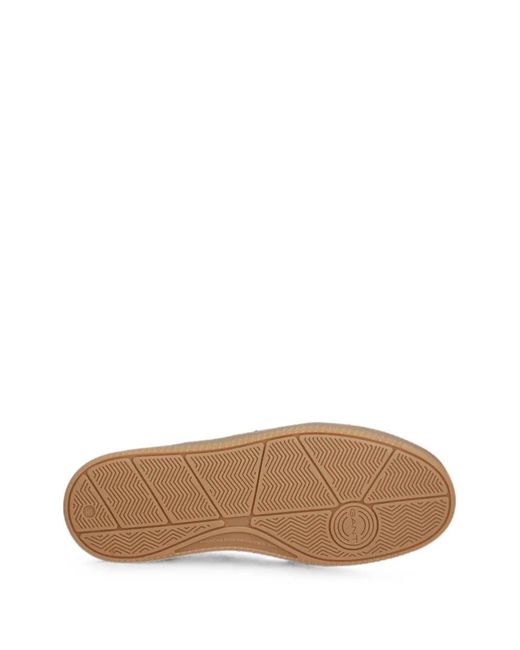 Gant White Cuzmani Suede-Detail Sneakers
