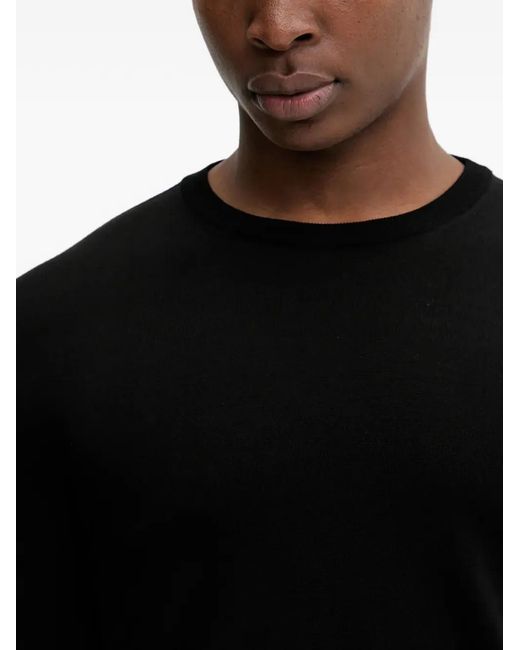 Barena Black Pull À Col Rond for men
