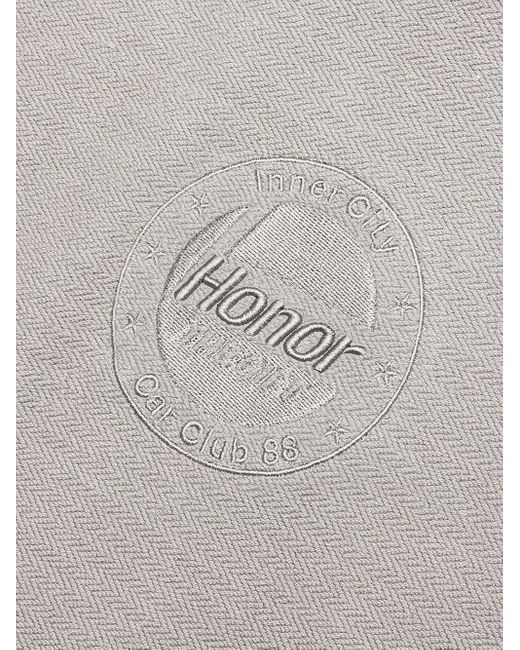 Honor The Gift Gray Race Herringbone Hoodie for men