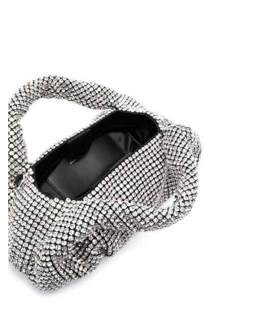 Stuart Weitzman Gray The Moda Shine Tote Bag