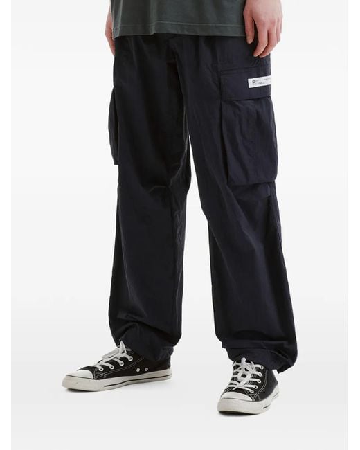 Chocoolate Black Cargo Label Trousers for men