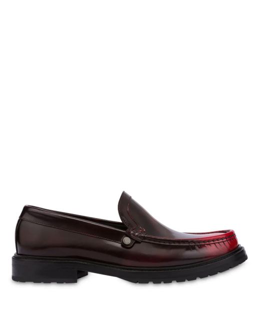Moschino Ausgeblichene Loafer in Brown für Herren