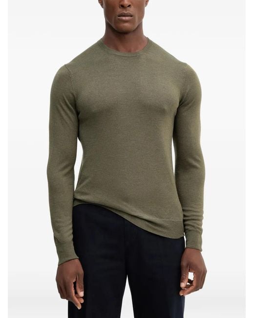 Hackett Green Crew-Neck Sweater for men