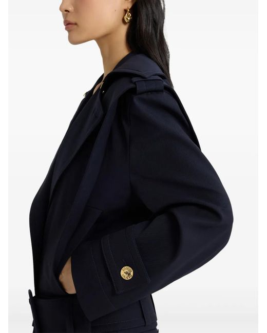 Patou Blue Belted Wool Jacket