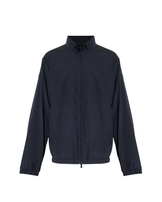 Moncler Blue Bonavent Zipped Windbreaker Jacket for men