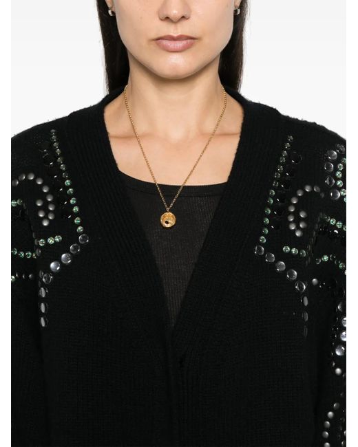 Dorothee Schumacher Black Embellished Statements Cardigan