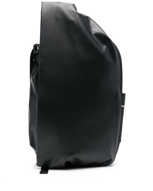 Côte&Ciel Black Isar Interwoven Backpack for men
