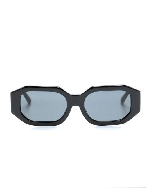 Linda Farrow Blue X The Attico Blake Rectangle-Frame Sunglasses