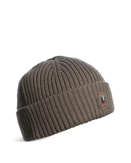 Parajumpers Brown Ribbed Beanie
