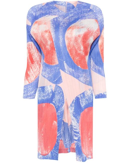Pleats Please Issey Miyake Blue Backlight Coat