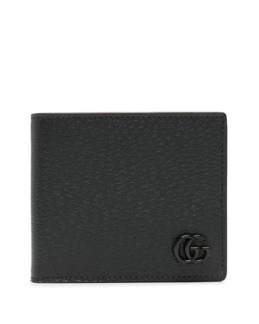 Gucci Black GG Marmont Leather Bi-fold Wallet for men