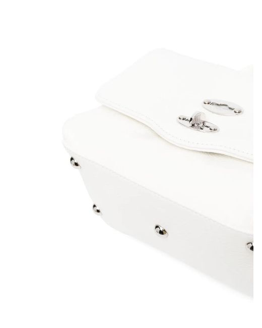 Zanellato White Postina Daily Giorno Baby Leather Tote Bag