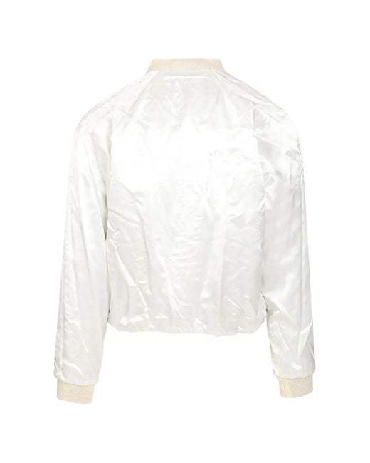 DIESEL Black Reversible Satin Bomber Jacket for men