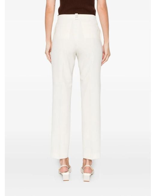 Fabiana Filippi White Straight-Leg Trousers