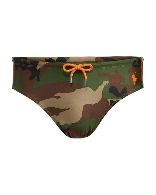 メンズ Polo Ralph Lauren Camo トランクス水着 Natural