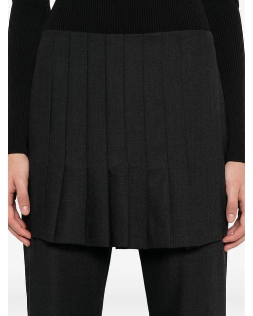 Paloma Wool Black Andrale Skirt-Appliqué Trousers