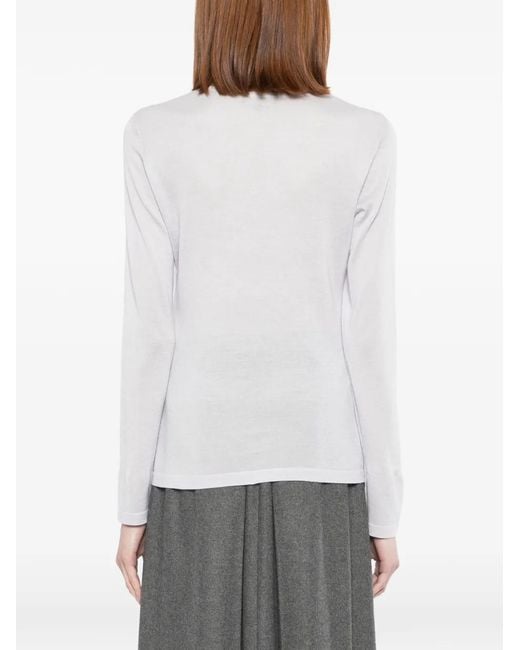 N.Peal Cashmere White Eden T-Shirt