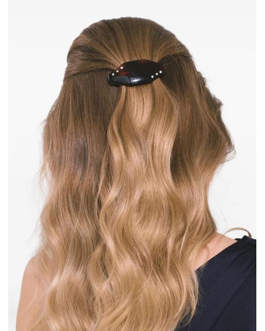 Jennifer Behr Brown Eugenie Crystal-Embellished Barrette
