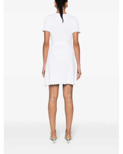 Emporio Armani White Minikleid mit Gürtel