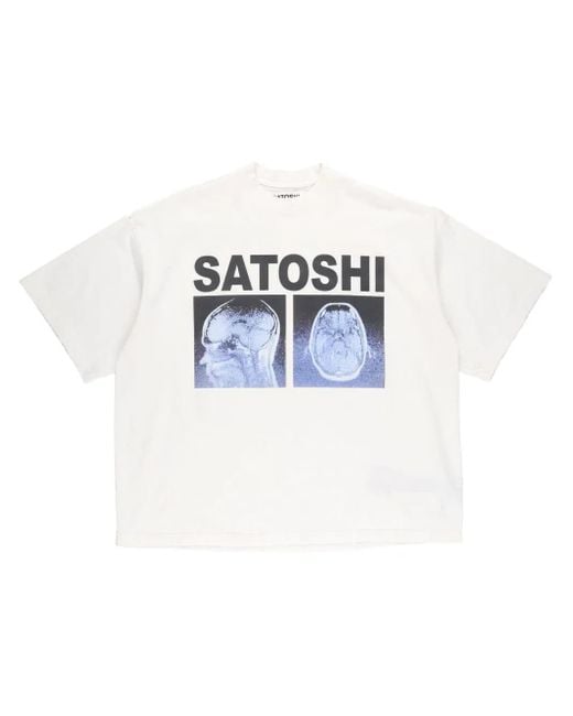 T-Shirt A Lot On My Mind Satoshi Nakamoto pour homme en coloris Blue