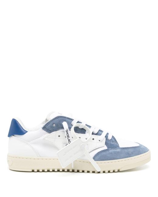 Off-White c/o Virgil Abloh 5.0 Sneakers Met Vlakken in het Blue voor heren