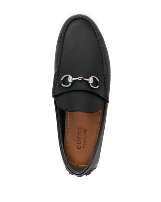 Mocassins 1953 Horsebit en cuir Gucci pour homme en coloris Black