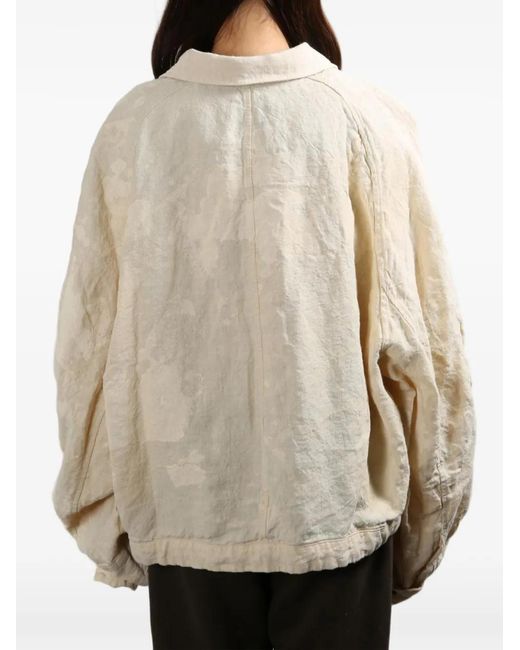 Ziggy Chen Natural Cropped Workers Jacket for men