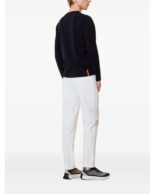 Rrd Blue Ribbed-Trim Logo-Patch Sweater for men