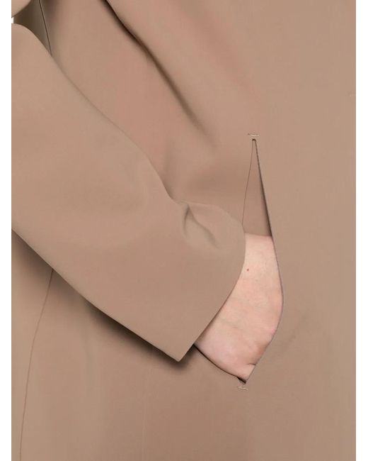 Herno Natural Taupe Polyamide Coat